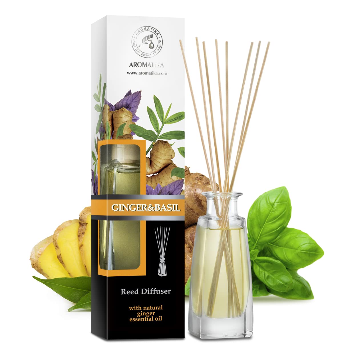 aromatika-raumduft-diffuser-ingwer-basilikum-100-ml-mit-st-bchen image 2
