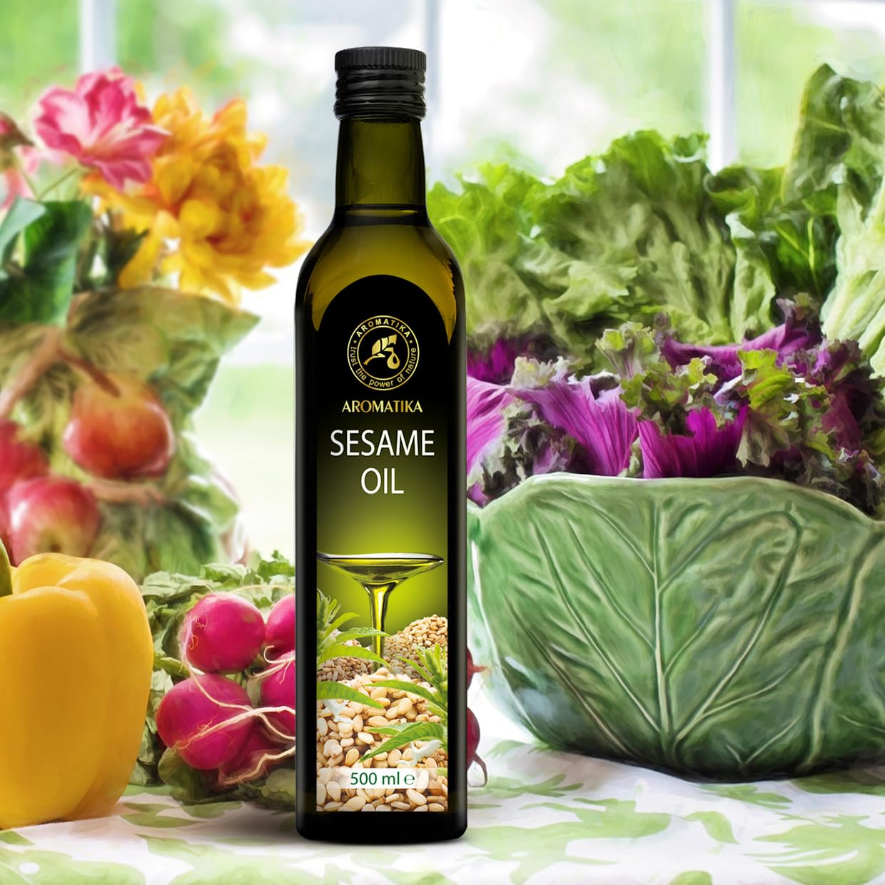 aromatika-sesam-l-kaltgepresst-500-ml-sesamum-indicum-f-r-k-che-haut image 8