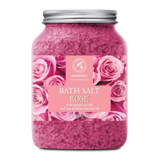 aromatika-badesalz-rose-1300-g-meersalz-mit-rosenholz-l image 1