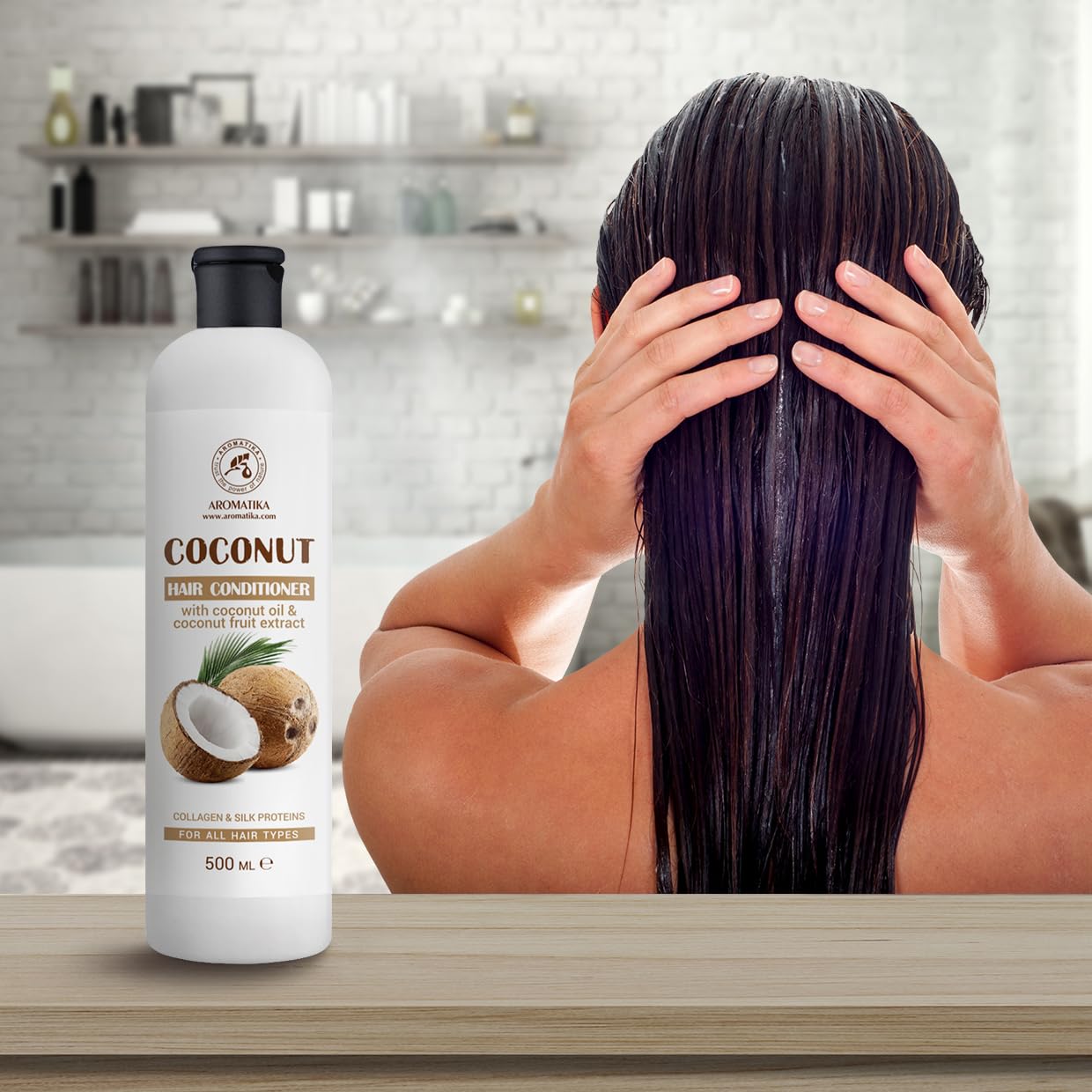 aromatika-coconut-haar-conditioner-500-ml-mit-kokos-l image 5