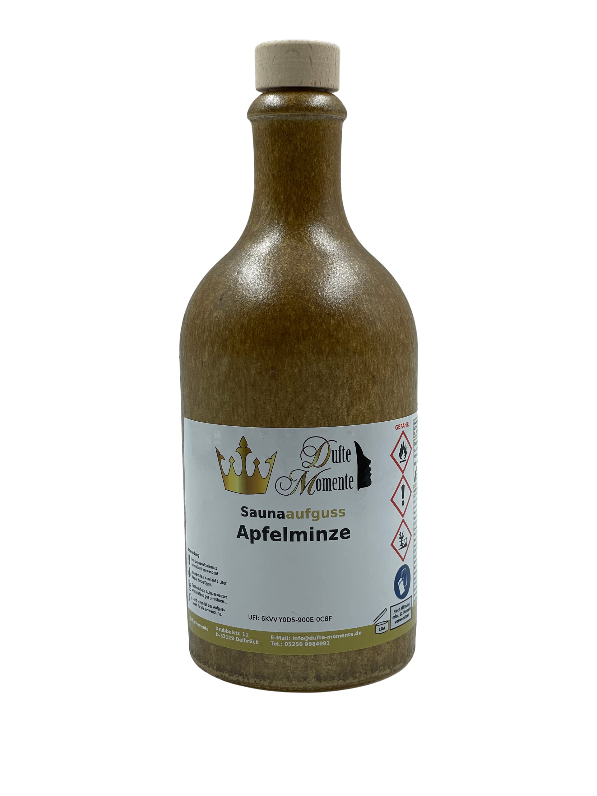 dufte-momente-sauna-aufguss-konzentrat-apfelminze-500-ml-im-steingutkrug image 1