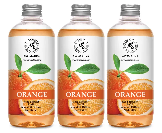 aromatika-raumduft-nachf-llflasche-set-orange-3x500-ml-refill image 1