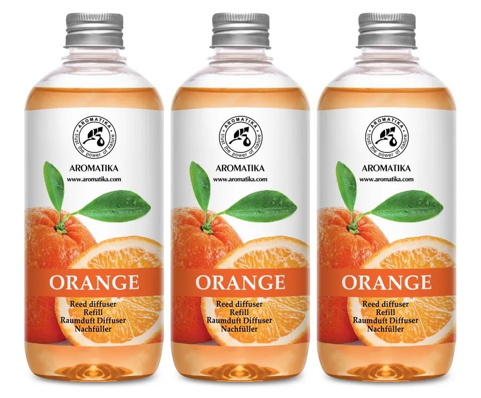 aromatika-raumduft-nachf-llflasche-set-orange-3x500-ml-refill image 1