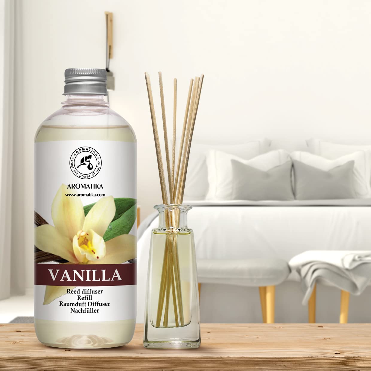 aromatika-raumduft-nachf-llflasche-vanille-500-ml-f-r-duftdiffusor image 3