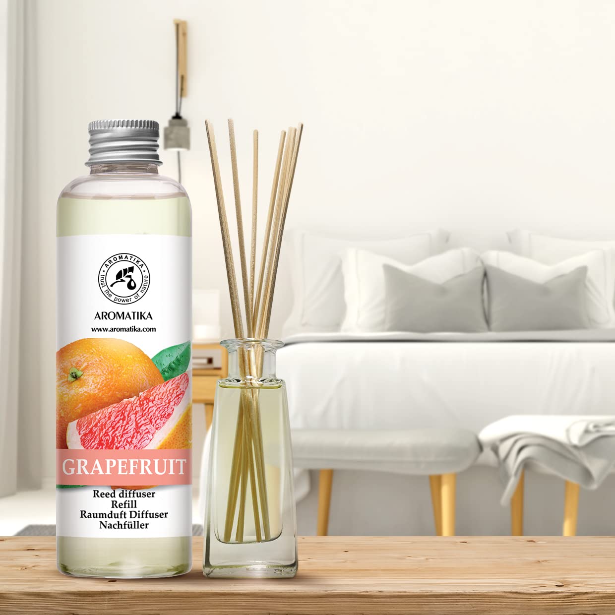 aromatika-raumduft-nachf-llflasche-grapefruit-200ml-diffuser-refill image 4