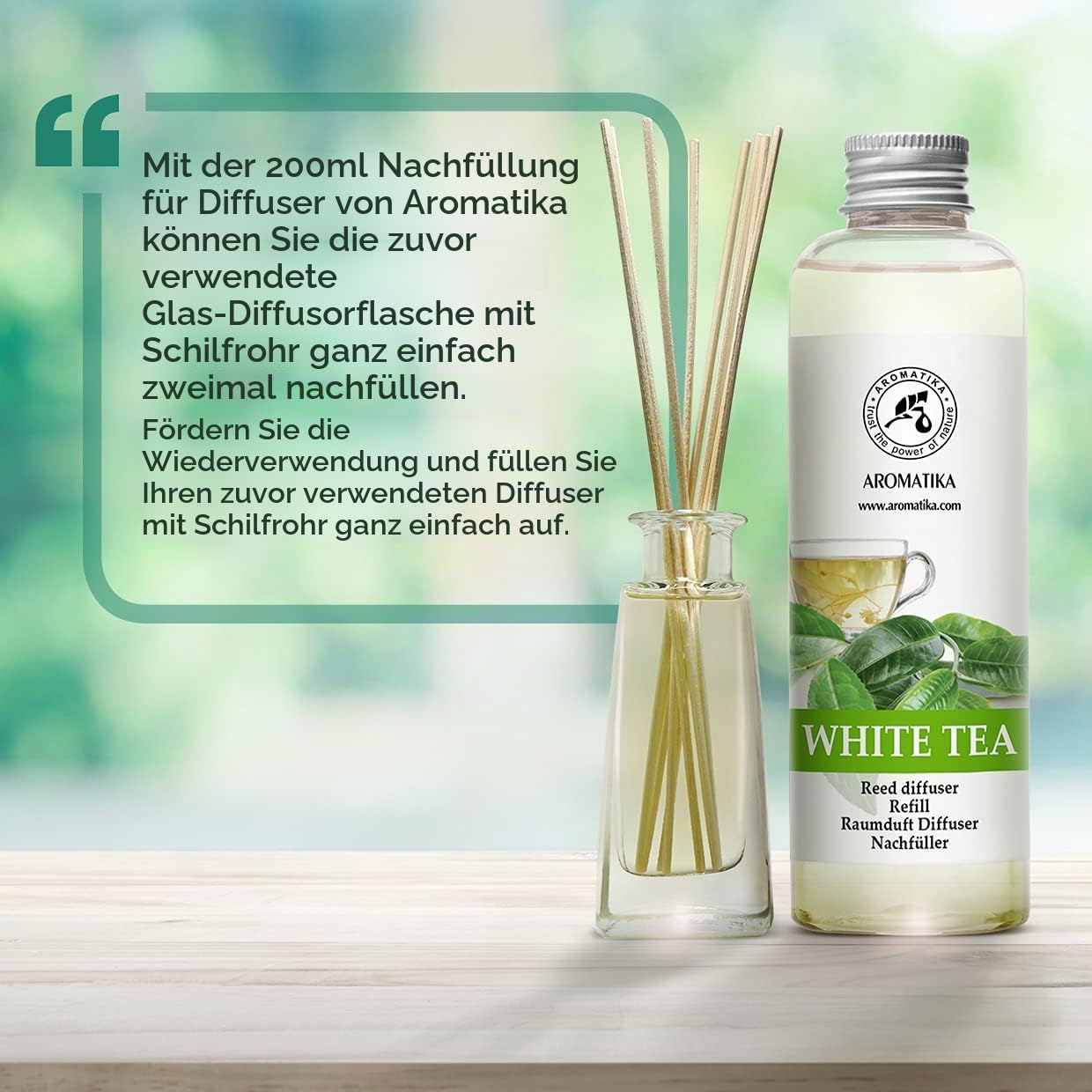 aromatika-raumduft-diffuser-nachf-ller-wei-er-tee-200-ml-reed-diffuser-refill image 4