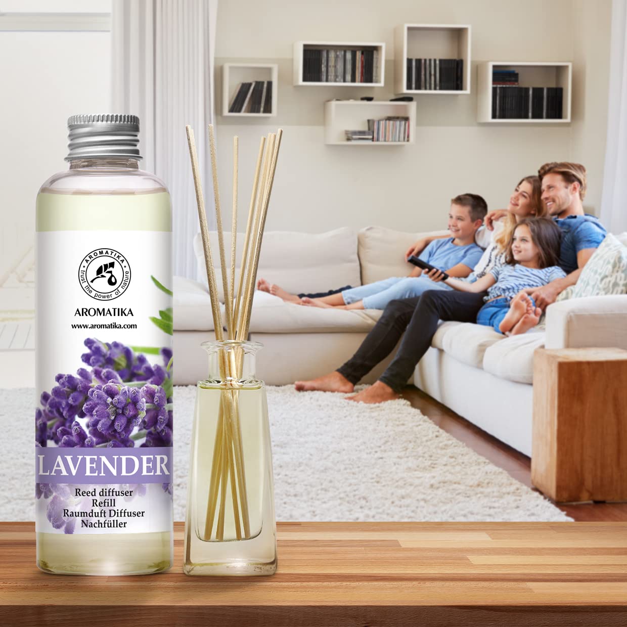 aromatika-raumduft-nachf-llflasche-lavendel-200-ml-f-r-reed-diffusor image 4