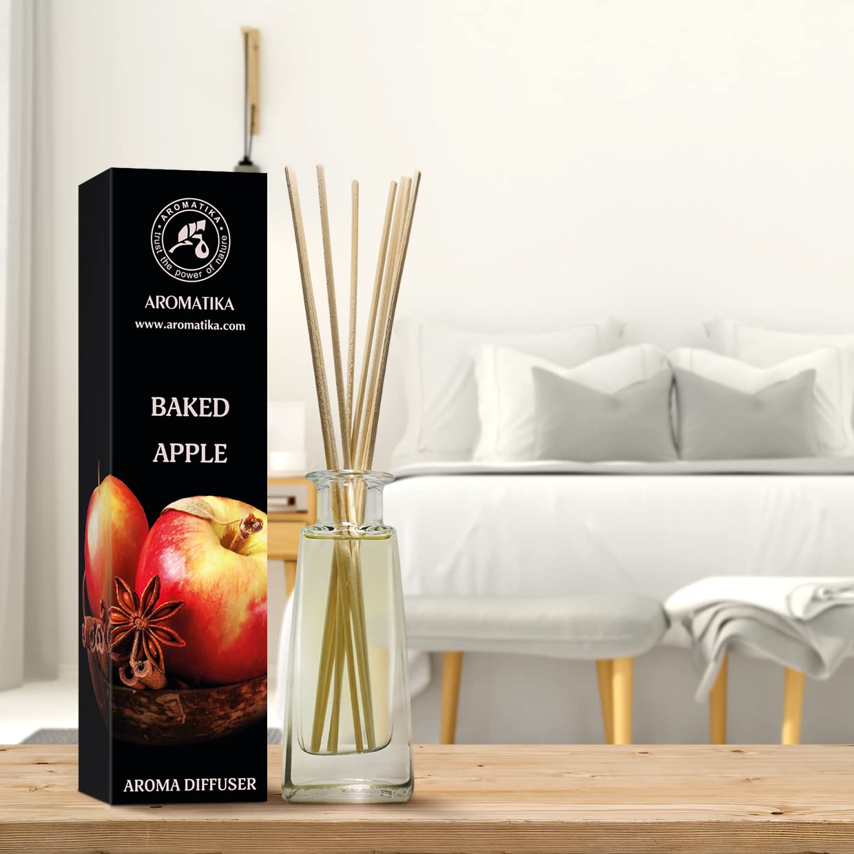aromatika-raumduft-diffuser-bratapfel-100ml-mit-st-bchen image 3