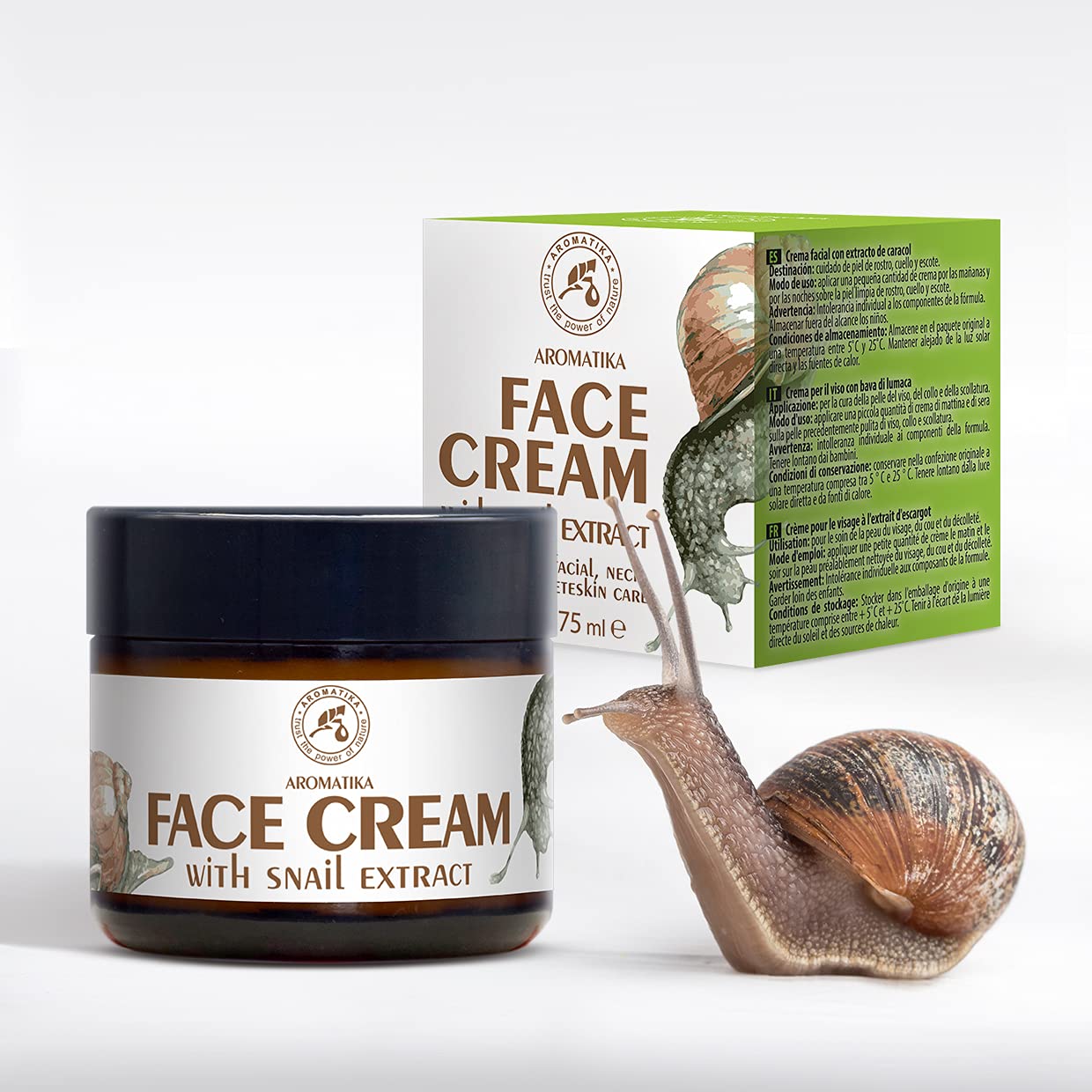 aromatika-snail-face-cream-75-ml-gesichtscreme-mit-schneckenextrakt image 3