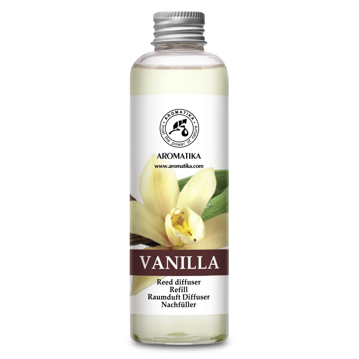 aromatika-raumduft-nachf-llflasche-vanille-200-ml-f-r-duftdiffusor image 2