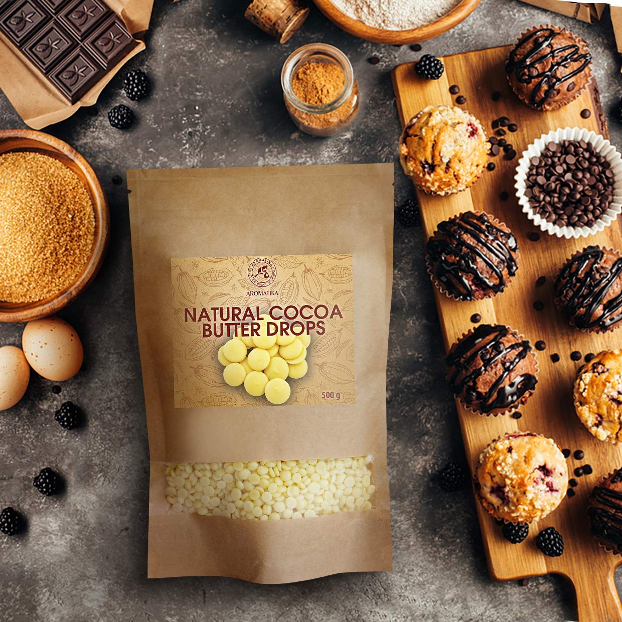aromatika-kakaobutter-chips-500g-theobroma-cacao-lebensmittelqualit-t image 4