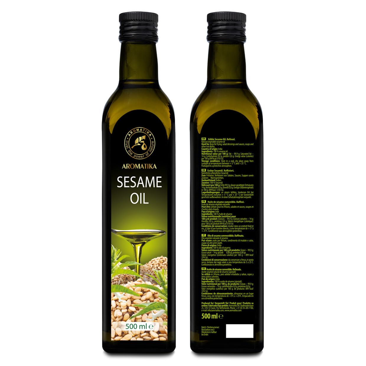 aromatika-sesam-l-kaltgepresst-500-ml-sesamum-indicum-f-r-k-che-haut image 3
