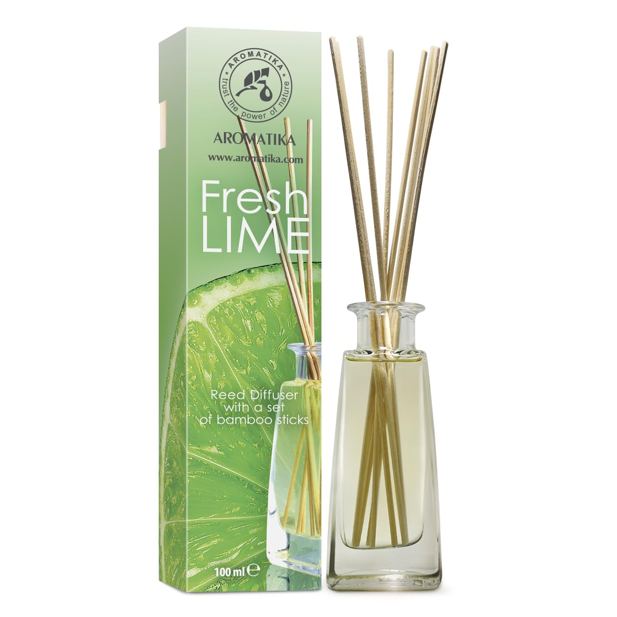 aromatika-raumduft-diffuser-limette-100-ml-mit-10-bambusst-bchen image 1