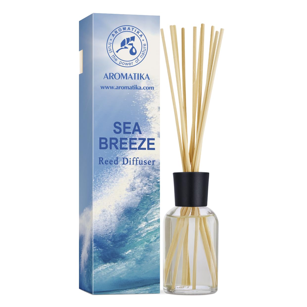 aromatika-raumduft-diffuser-meeresbrise-100ml-mit-st-bchen image 1