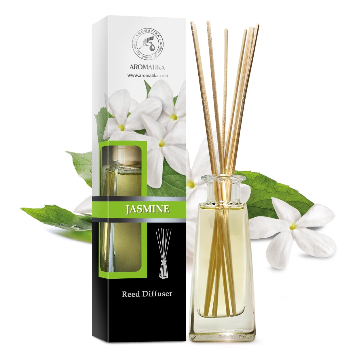 aromatika-raumduft-diffuser-jasmin-100ml-mit-st-bchen image 2