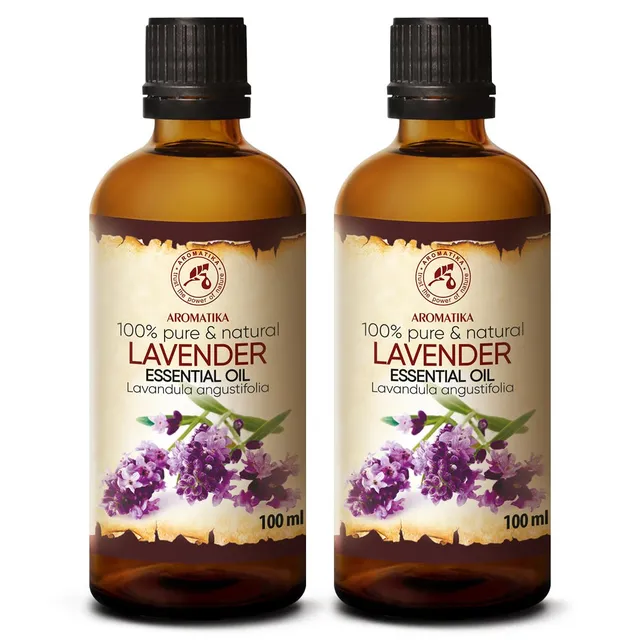 aromatika-therisches-lavendel-l-2x100-ml-lavandula-angustifolia image 1