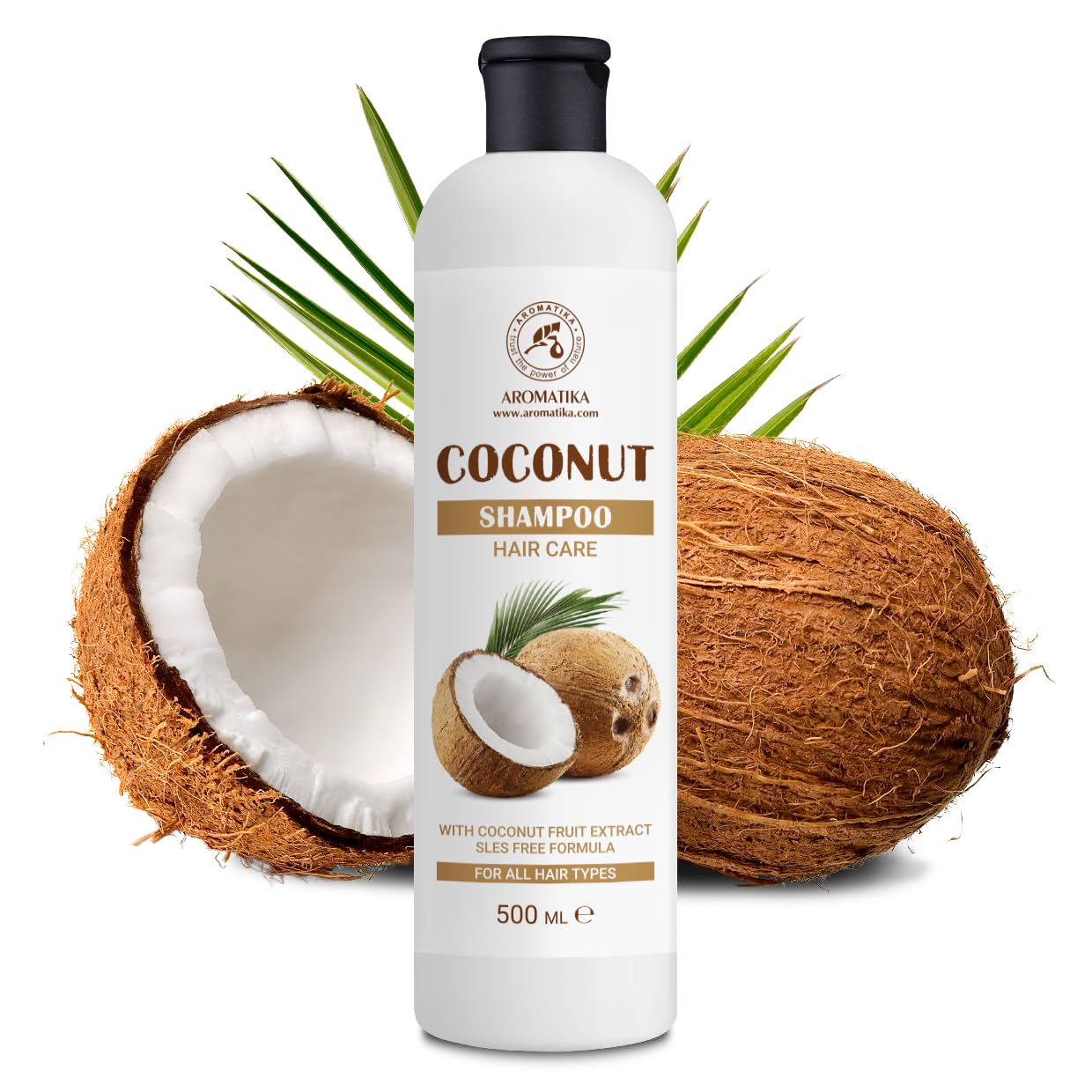 aromatika-kokosshampoo-500-ml-mit-kokosfruchtextrakt image 2