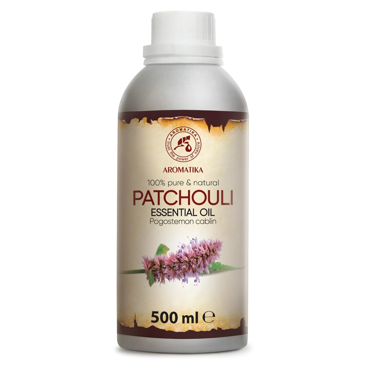 aromatika-therisches-patchouli-l-500-ml-pogostemon-cablin-glasflasche image 1