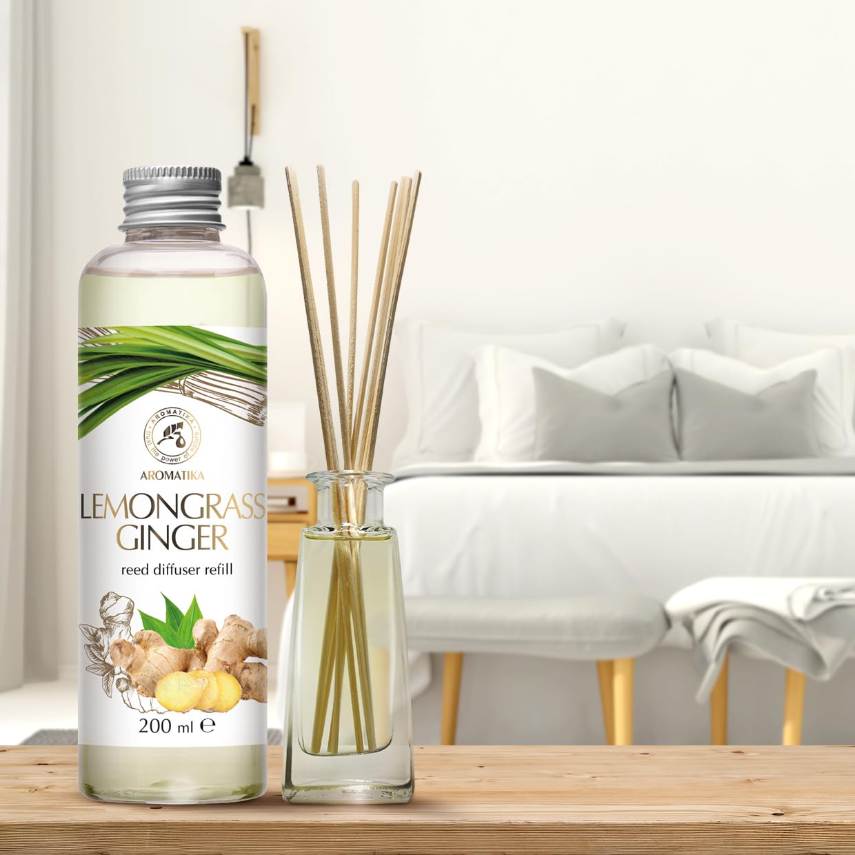 aromatika-diffuser-nachf-llung-lemongrass-ginger-200ml-ingwer-l image 2