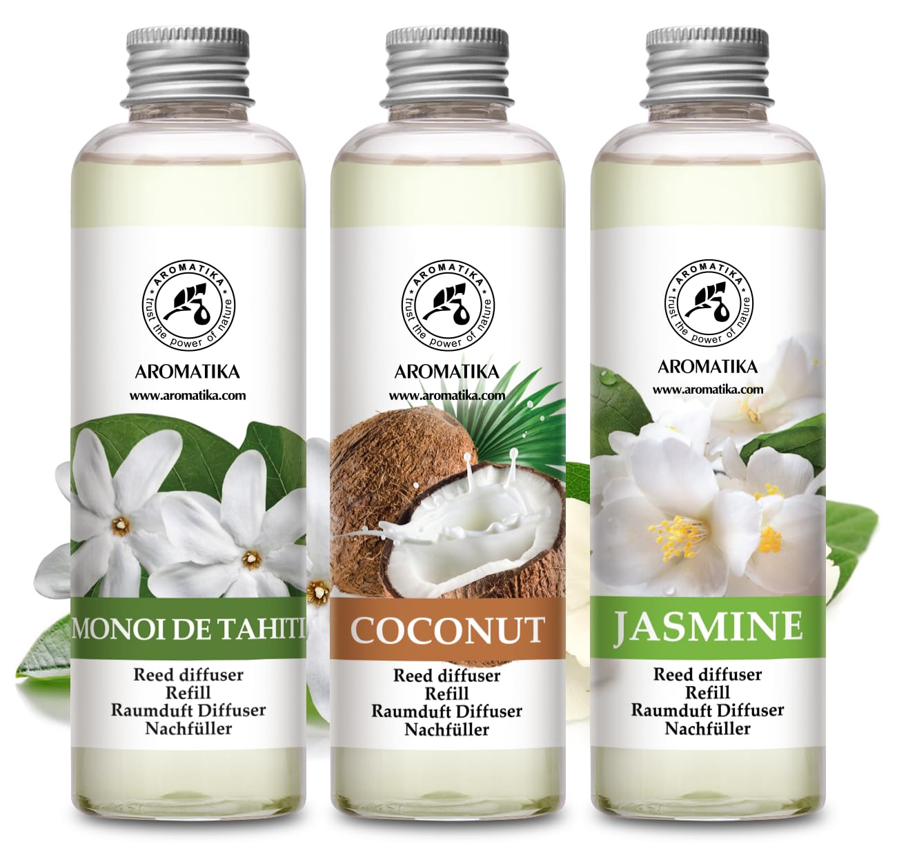 aromatika-diffuser-nachf-ller-set-jasmin-kokos-monoi-de-tahiti-3x200ml image 2