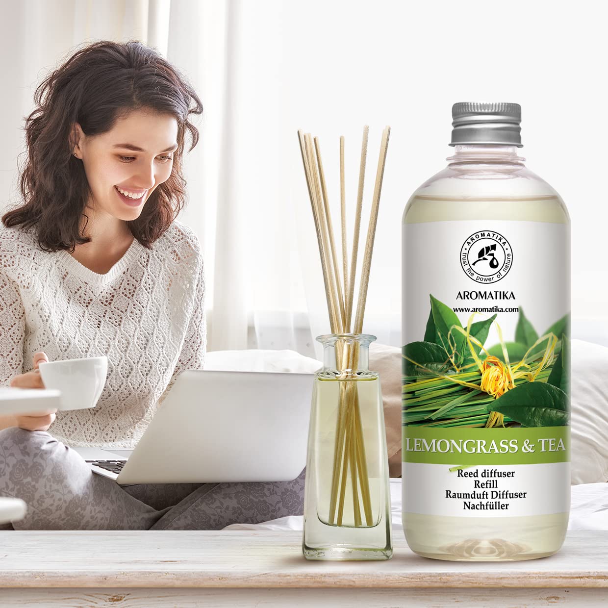 aromatika-raumduft-nachf-ller-lemongrass-tee-500-ml-reed-diffuser-refill image 8