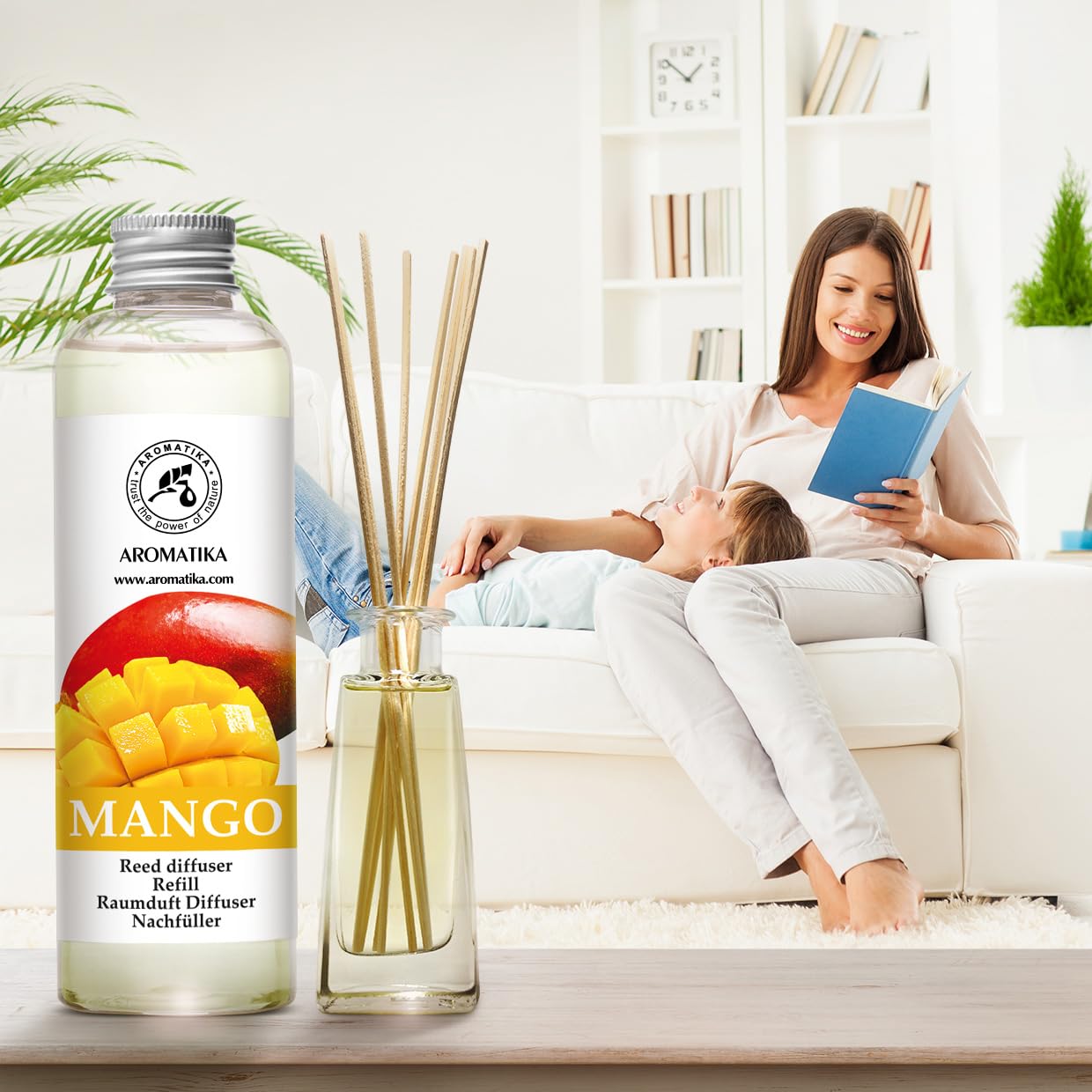 aromatika-reed-diffuser-refill-mango-200ml-mit-rattanst-bchen image 6