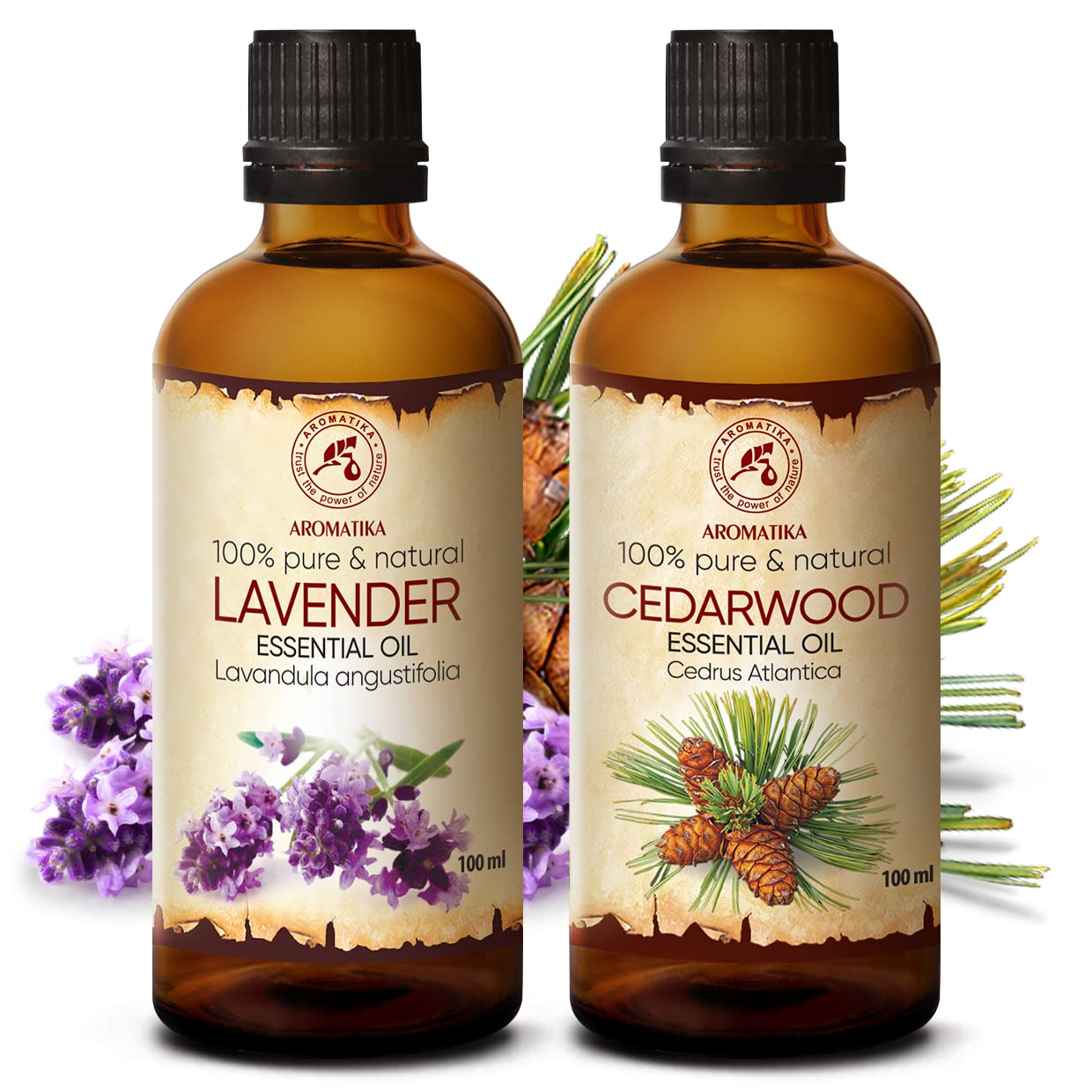 aromatika-therische-le-set-lavendel-zedernholz-2x100-ml image 2