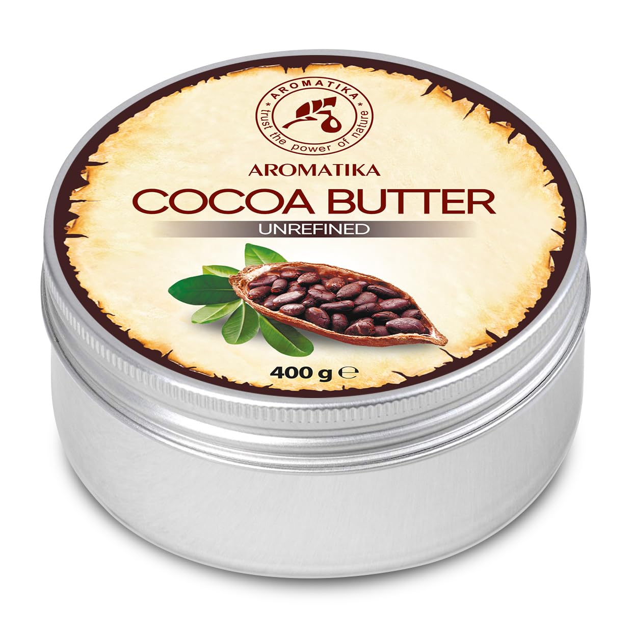 aromatika-kakaobutter-unraffiniert-400-g-rein-nat-rlich image 2