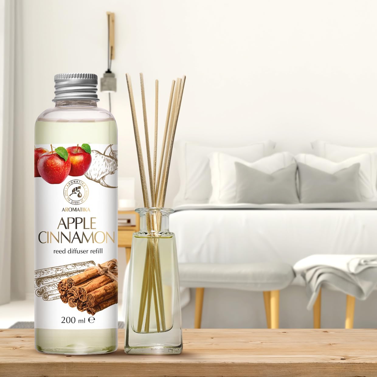 aromatika-raumduft-nachf-llflasche-apfel-zimt-200ml image 2