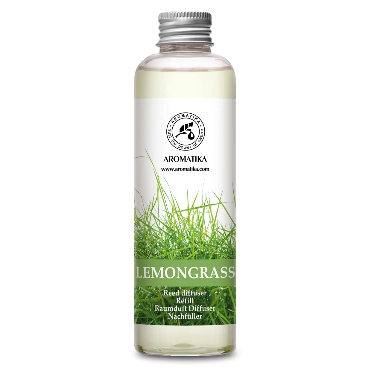 aromatika-raumduft-nachf-llflasche-zitronengras-200-ml-f-r-duftdiffusor image 1