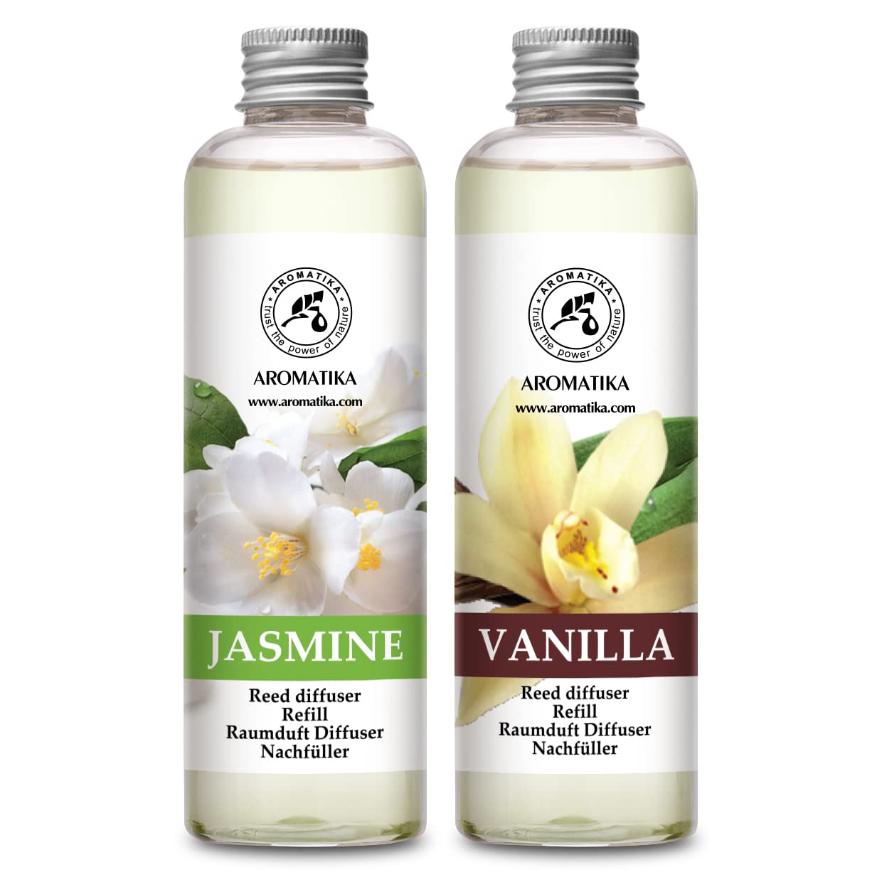 aromatika-raumduft-nachf-llflasche-vanille-jasmin-2x200-ml image 1
