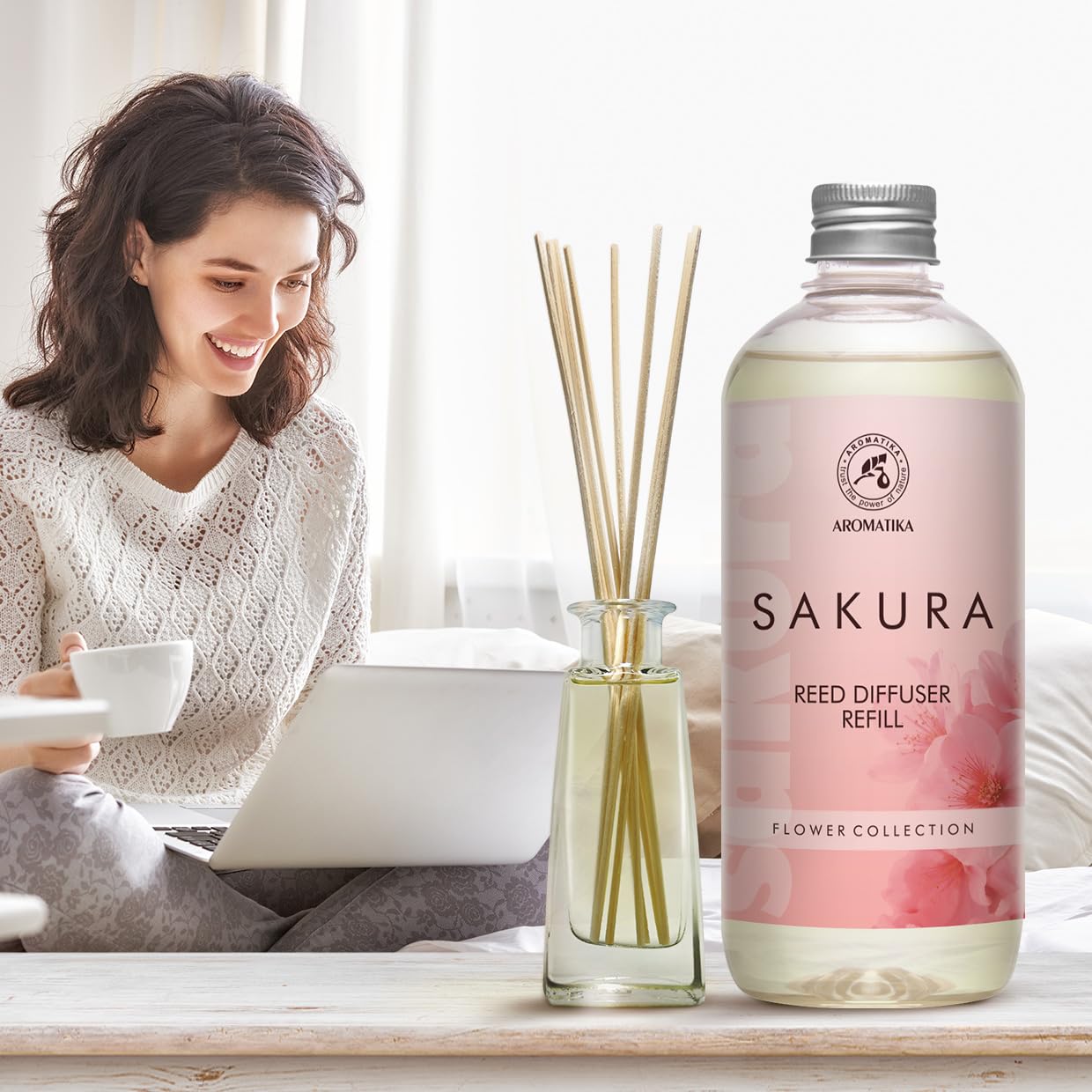 aromatika-raumduft-nachf-llflasche-sakura-500ml-refill-kirschbl-te image 4