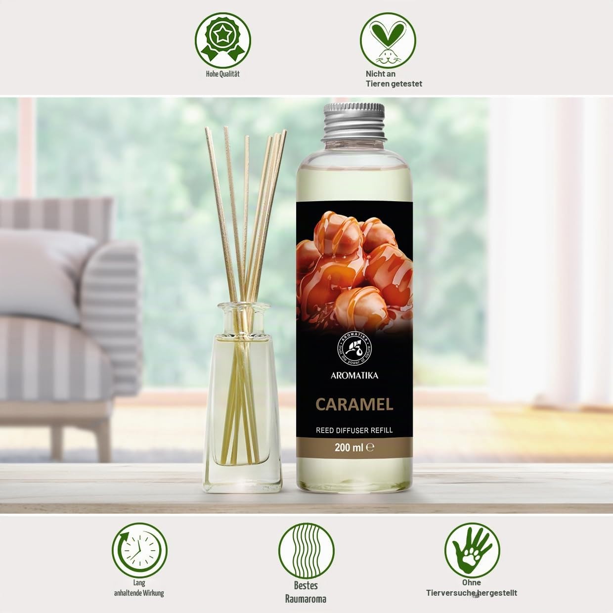 aromatika-raumduft-diffuser-nachf-ller-karamell-200-ml-refill image 8