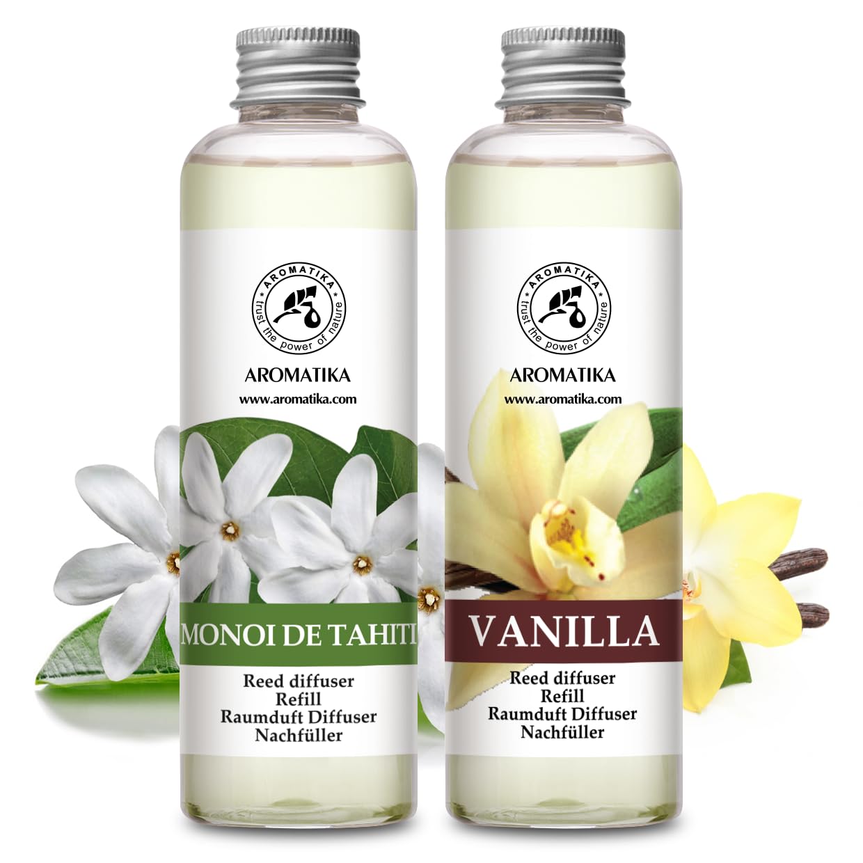 aromatika-monoi-de-tahiti-vanille-reed-diffuser-nachf-ller-2x200ml-400ml image 2