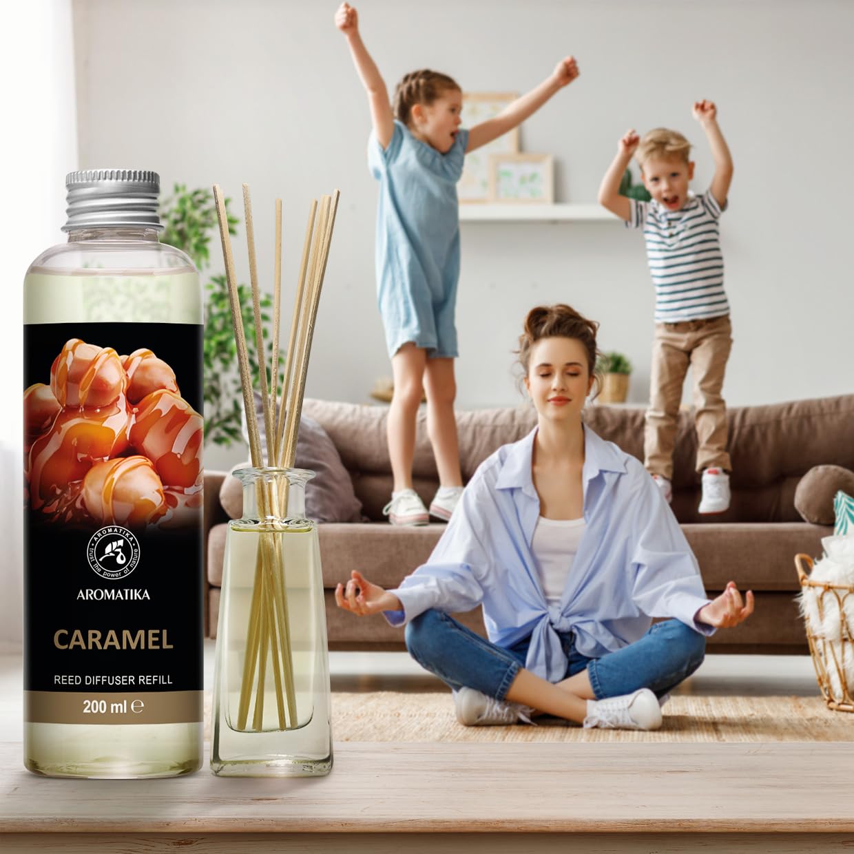 aromatika-raumduft-diffuser-nachf-ller-karamell-200-ml-refill image 6