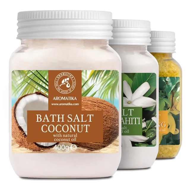 aromatika-epsom-salz-set-kokos-monoi-de-tahiti-ylang-ylang-3x400-g-badesalz image 1