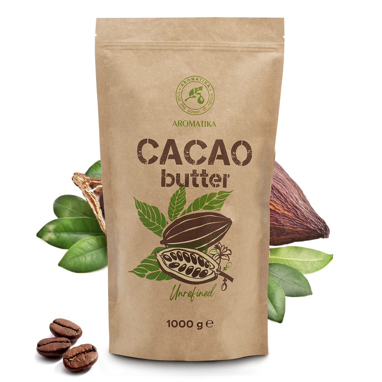 aromatika-cacao-butter-1000-g-kakaobutter-unraffiniert-theobroma-cacao image 3