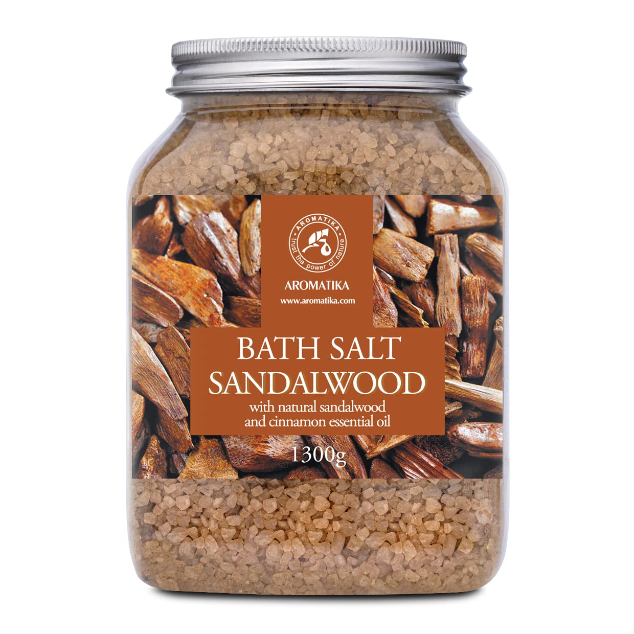 aromatika-badesalz-sandelholz-1300g-meersalz-mit-sandelholz-l-zimt-l image 1