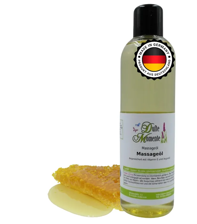 dufte-momente-massage-l-honig-250-ml-pflanzen-lbasis-vegan-made-in-germany image 1