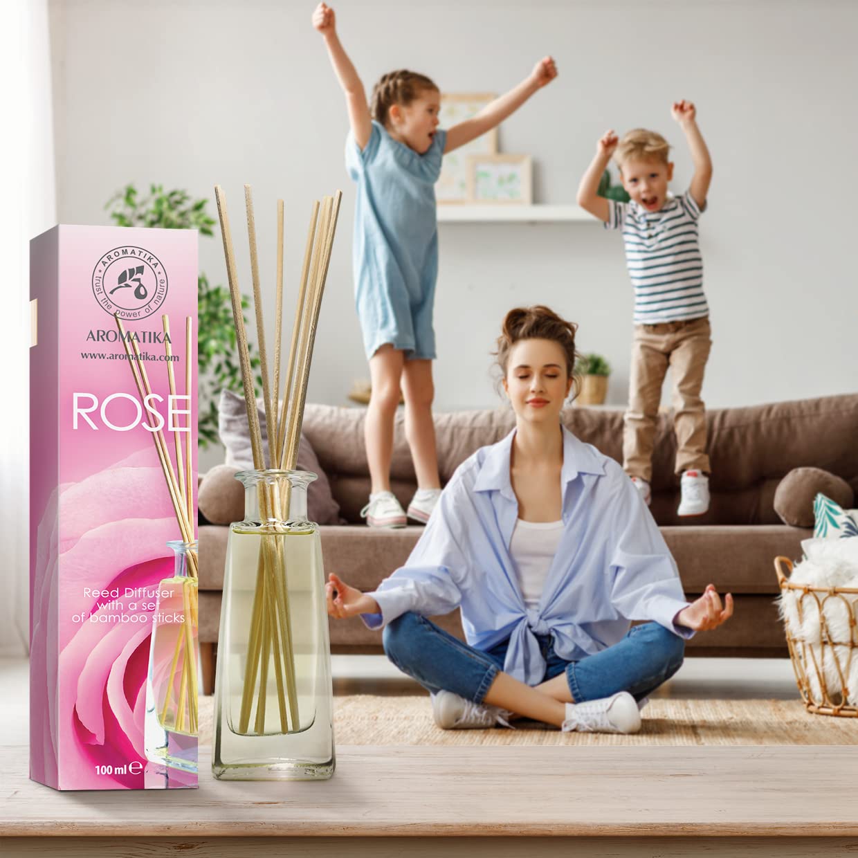 aromatika-rose-raumduft-diffuser-100ml-mit-10-bambusst-bchen image 7